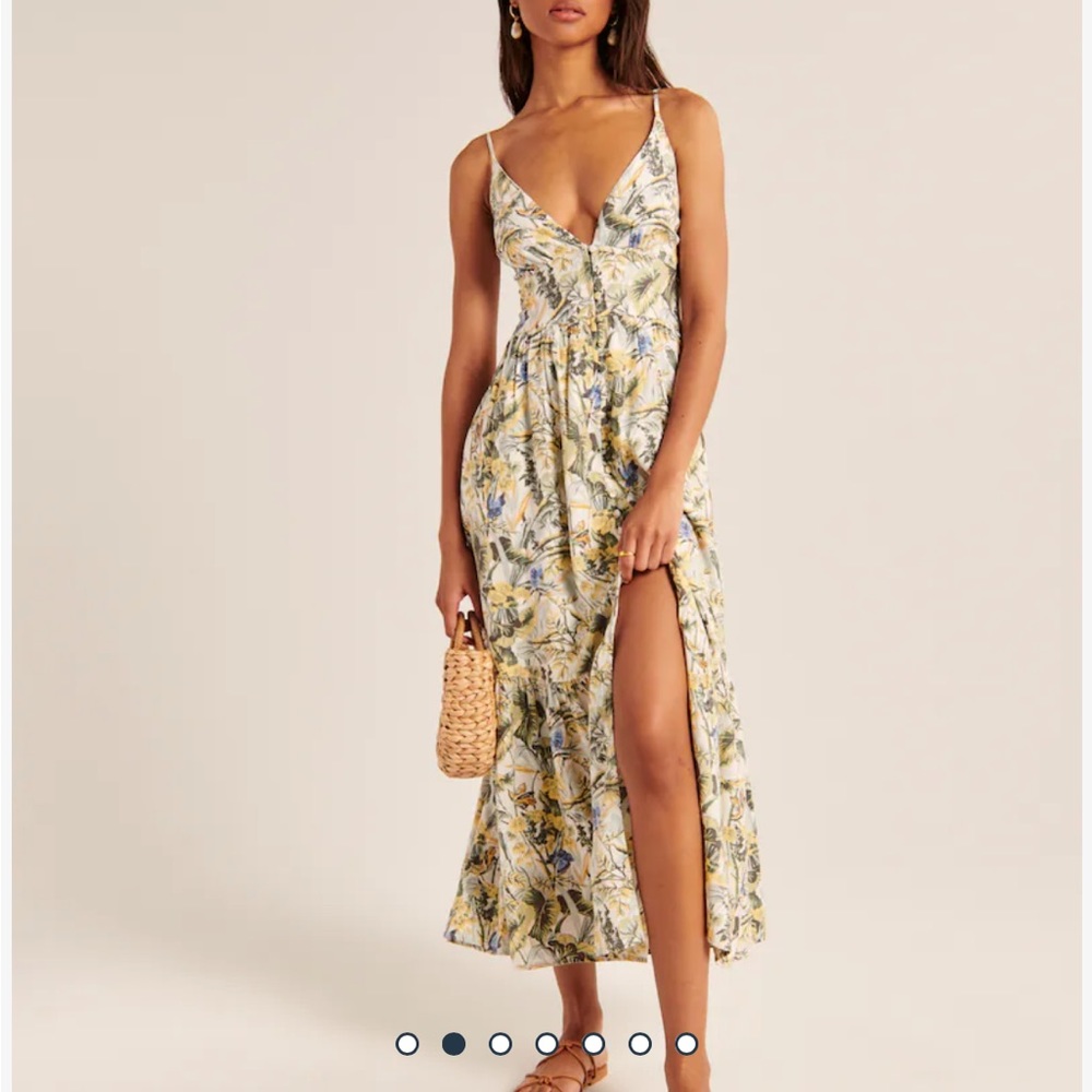 Abercrombie floral midi dress